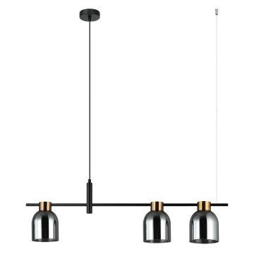 Italux SERVIO PND-66892-3-BK-SG Visilica 3x40W/E14 IP20