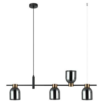 Italux SERVIO PND-66892-4-BK-SG Visilica 4x40W/E14 IP20