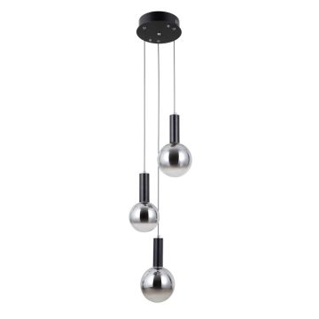 Italux Strela PND-34378-3S-BK Visilica 3x15W/LED 3000K 1188lm IP20