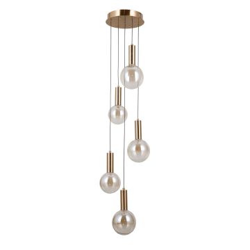 Italux Strela PND-34378-5S-HBR Visilica 5x25W/LED 3000K 1450lm IP20
