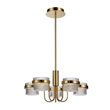 Italux Tiara PND-77362-5-40W-GD Luster 5x40W/LED 3000K 4405lm IP20