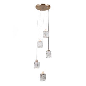 Italux Torno PND-40813-5R-HBR Visilica 5x40W/E14 IP20