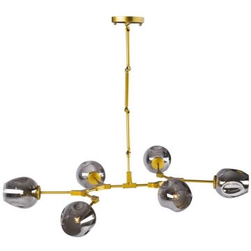Step Into Design MODERN ORCHID ST-1232-6 GOLD Stropna svjetiljka 6x60W/E27 IP20