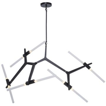 Step Into Design STICKS ST-1001-10 black Stropna svjetiljka 10x20W/G9 IP20