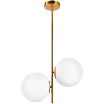 Step Into Design VENUS ST-5025-2 BRASS Stropna svjetiljka 2x60W/E27 IP20