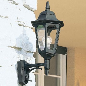 Elstead Lighting PARISH PR1-BLACK Zidna svjetiljka 1x60W/E27 IP44