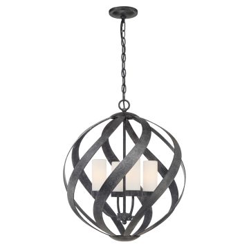 Quintiesse BLACKSMITH QN-BLACKSMITH-4P-OBK Visilica 4x40W/E14 IP44