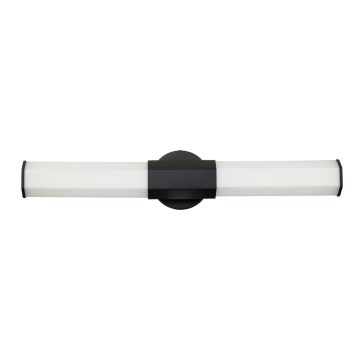 Quintiesse FACET QN-FACET-LED2-BK-BATH Zidna svjetiljka 2x12W/LED 3000k 2160LM IP44