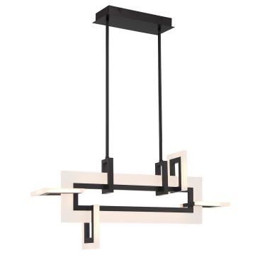Quintiesse Inizio QN-INIZIO-LP-S-BK Stropna svjetiljka 1x46W/LED 3000K 2086lm IP20