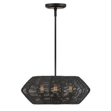 Quintiesse Luca QN-LUCA-P-S-BK-BK lampa wisząca 3x40W/E14 IP20