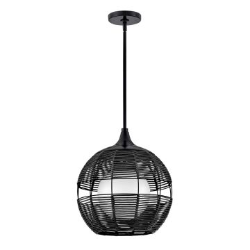 Quintiesse Maddox QN-MADDOX-P-S-BK-BK lampa wisząca 1x60W/E27 IP44