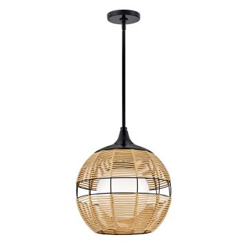 Quintiesse Maddox QN-MADDOX-P-S-BK-CAM lampa wisząca 1x60W/E27 IP44