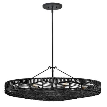Quintiesse Ophelia QN-OPHELIA-6P-BK-BK lampa wisząca 6x40W/E14 IP20