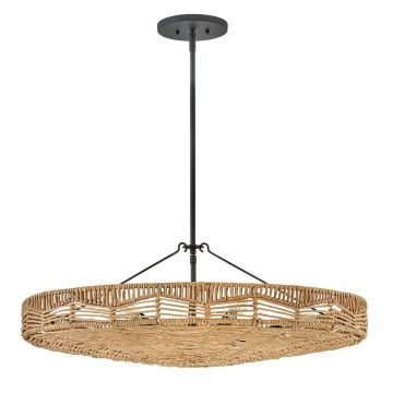 Quintiesse Ophelia QN-OPHELIA-6P-BK-CAM lampa wisząca 6x40W/E14 IP20