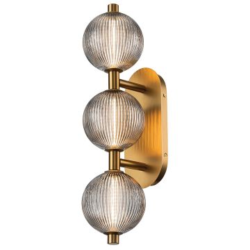 Quintiesse Palmas QN-PALMAS-3W-BG Zidna svjetiljka 1x27W/LED 3000K 1850lm IP44
