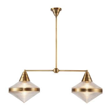 Quintiesse Willard QN-WILLARD-LP2-VBS-PG lampa sufitowa 2x60W/E27 IP20