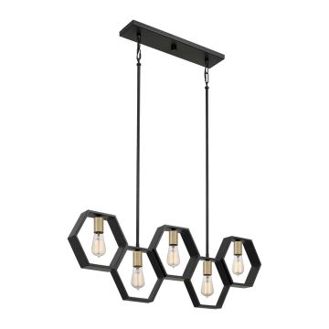 Quoizel Bismarck QZ-BISMARCK-ISLE-EK lampa wisząca 5x60W/E27  