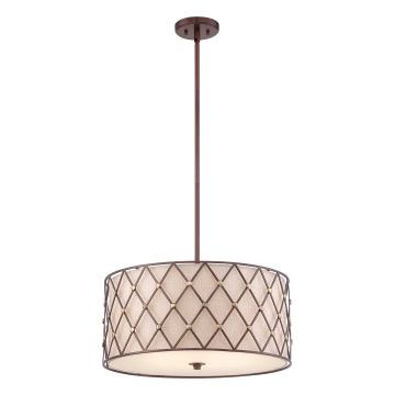 Quoizel BROWN LATTICE QZ-BROWN-LATTICE-P-L Visilica 4x60W/E27