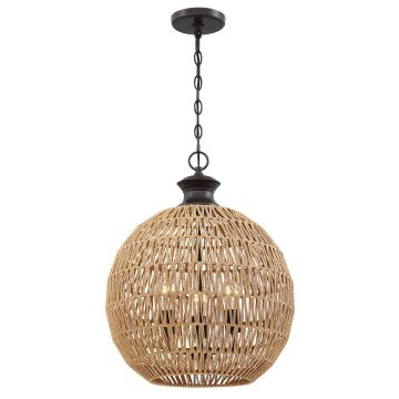 Quoizel Casablanca QZ-CASABLANCA-3P-PBZ lampa wisząca 3x60W/E27 IP20