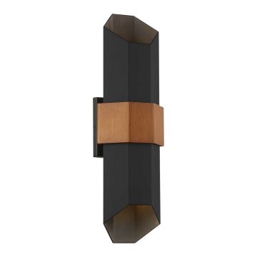 Quoizel Chasm QZ-CHASM-L-BKW kinkiet 2x9.5W /LED  IP44