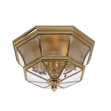Quoizel NEWBURY QZ-NEWBURY-F-PB Plafonjera 3x40W/E14 IP44