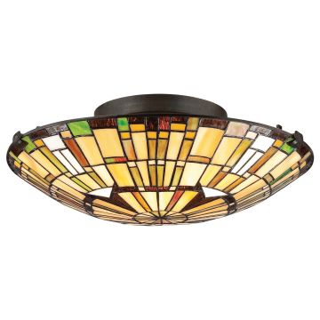 Quoizel Reed QZ-REED-F-VB plafon 2x60W/E27 IP20