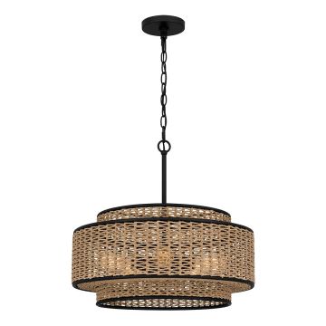 Quoizel Teton QZ-TETON-5P-MBK lampa wisząca 5x60W/E27 IP20