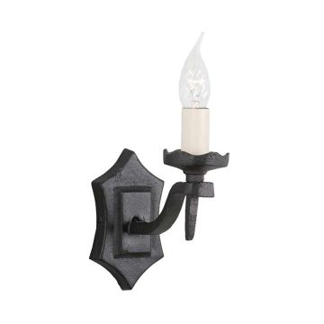 Elstead Lighting RECTORY RY1B-BLACK Zidna svjetiljka 1x60W/E14