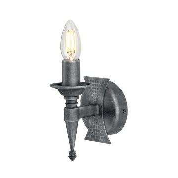 Elstead Lighting SAXON SAX1-BLK-SIL Zidna svjetiljka 1x60W/E14