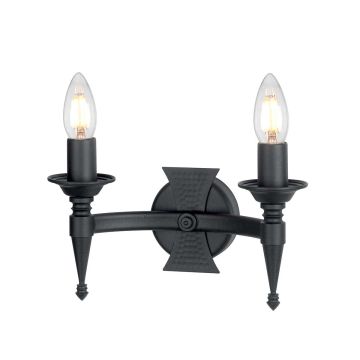 Elstead Lighting SAXON SAX2-BLK Zidna svjetiljka 2x60W/E14