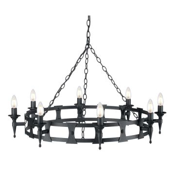 Elstead Lighting SAXON SAX8-BLK Luster 8x60W/E14