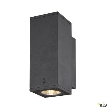 SLV ENOLA SQUARE 1003418 Zidna svjetiljka 2x7.8W/LED 3000/4000K 620/700LM IP65