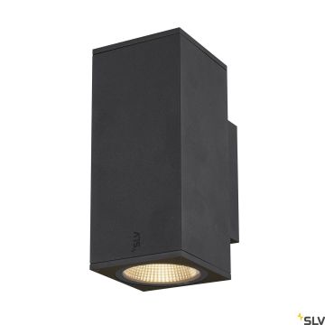 SLV ENOLA SQUARE 1003419 Zidna svjetiljka 2x20W/LED 3000/4000K 1660/1900LM IP65