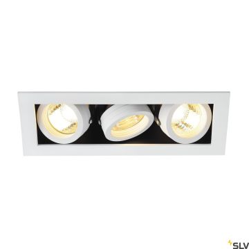 SLV KADUX 115531 Ugradbeno downlight svjetlo 3x50W/GU10 IP20
