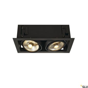 SLV KADUX 115550 Ugradbeno downlight svjetlo 2x75W/GU10/ES111 IP20
