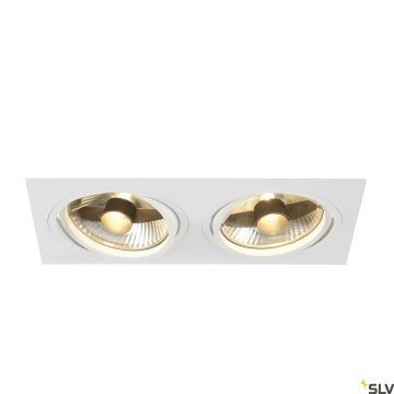 SLV NEW TRIA 113841 Ugradbeno downlight svjetlo 2x75W/GU10/ES111 IP20