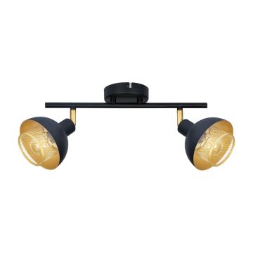 Italux Savio SPL-27357-2-BK-GD Reflektor 2x40W/E14 IP20
