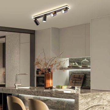 Light Prestige Parma LP-0612/4C BK Reflektor 4x50W/GU10 3000K|4000K|6000K IP20