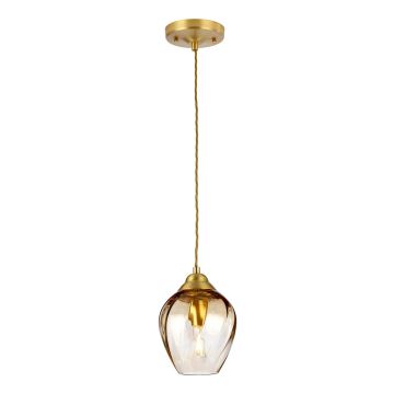 Elstead Lighting Tiber TIBER-P-AMBER lampa wisząca 1x60W/E27  