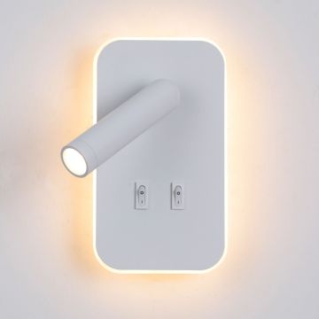 Italux Doria WL-83957-1-WH Zidna svjetiljka 2x8W/LED 3000K 559lm IP20