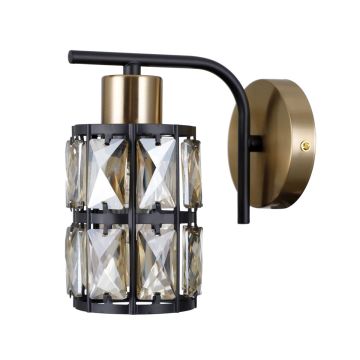 Italux Menfi WL-44236-1-BK-GD Zidna svjetiljka 1x40W/E27 IP20
