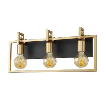 Italux PRIMERO WL-44003-3-BK-GD Zidna svjetiljka 3x60W/E27 IP20