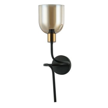Italux SERVIO WL-66892-1A-BK-AMB Zidna svjetiljka 1x40W/E14 IP20