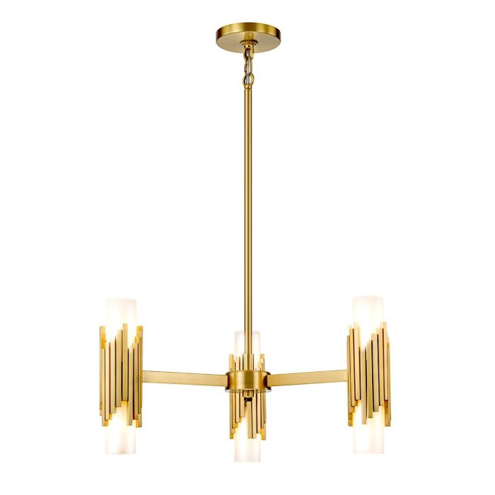 Elstead Lighting-Marvele-MARVELE6-AB-OPAL-ELSMARVELE6-AB-OPAL