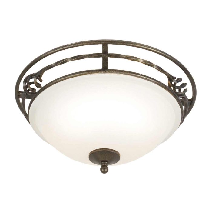 Elstead Lighting-PEMBROKE-PB-F-A-BLK-GOLD-ELSPB-F-A-BLK-GOLD